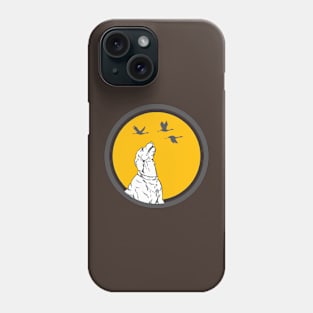 DOG LOOKING UP Phone Case