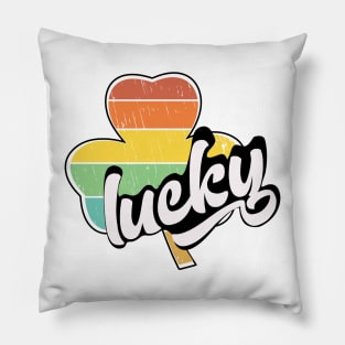 Lucky Vintage Retro Pillow