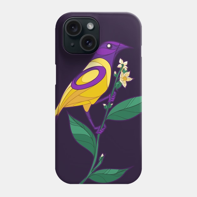 Pride Birds - Intersex Phone Case by wanderingkotka