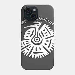 Happy Thanksgiving Happy Thanksgiving Day Turkey Drawing Phone Case