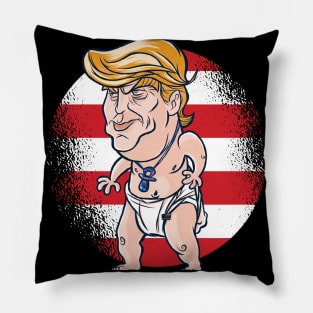 Baby Donald Trump Sore loser Pillow