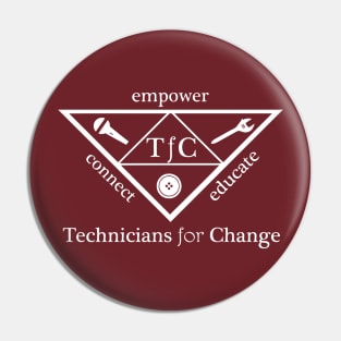 TFC logo (white) Pin