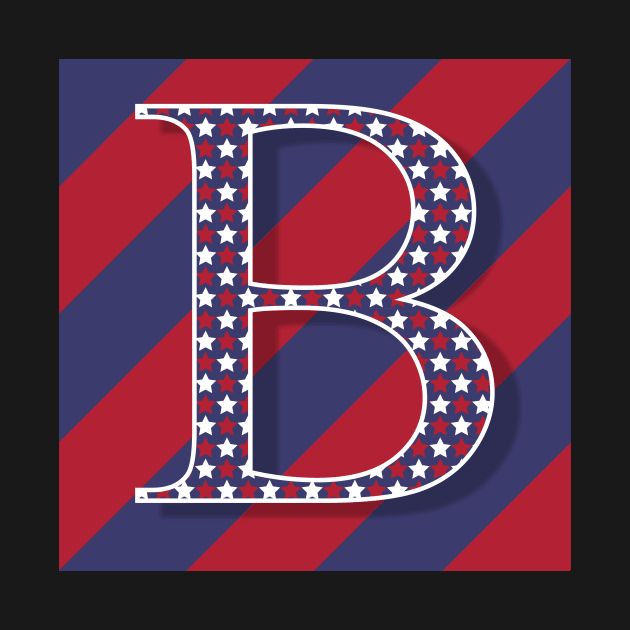 Old Glory Letter B by ArtticArlo