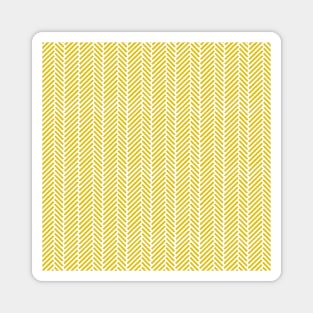 Herringbone Yellow 2 Magnet