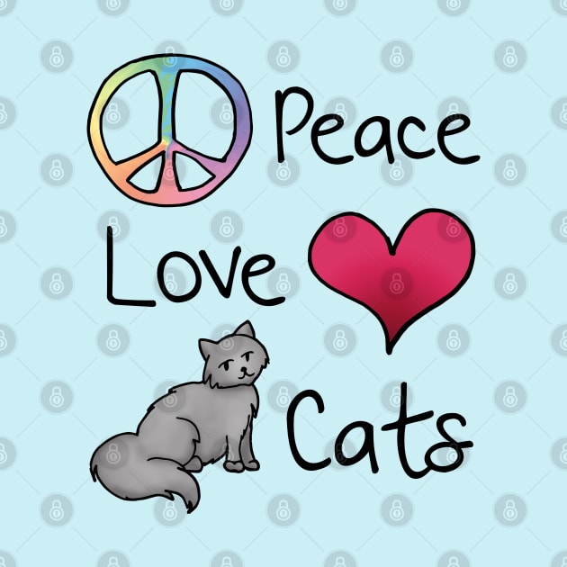 Peace Love Cats by julieerindesigns