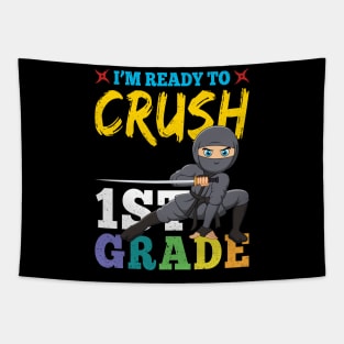 Ninja 1st Grade Rocks Gift First Day of School Tapestry