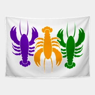 Crawfish Mardi Grans Tapestry