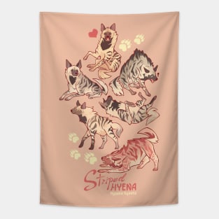 Striped hyenas Tapestry