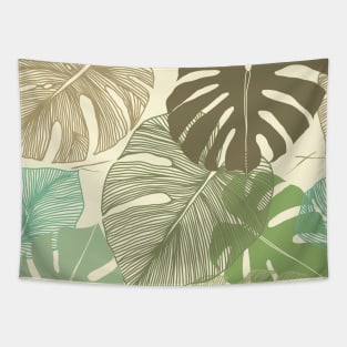 Tropical hand drawn design Tapestry
