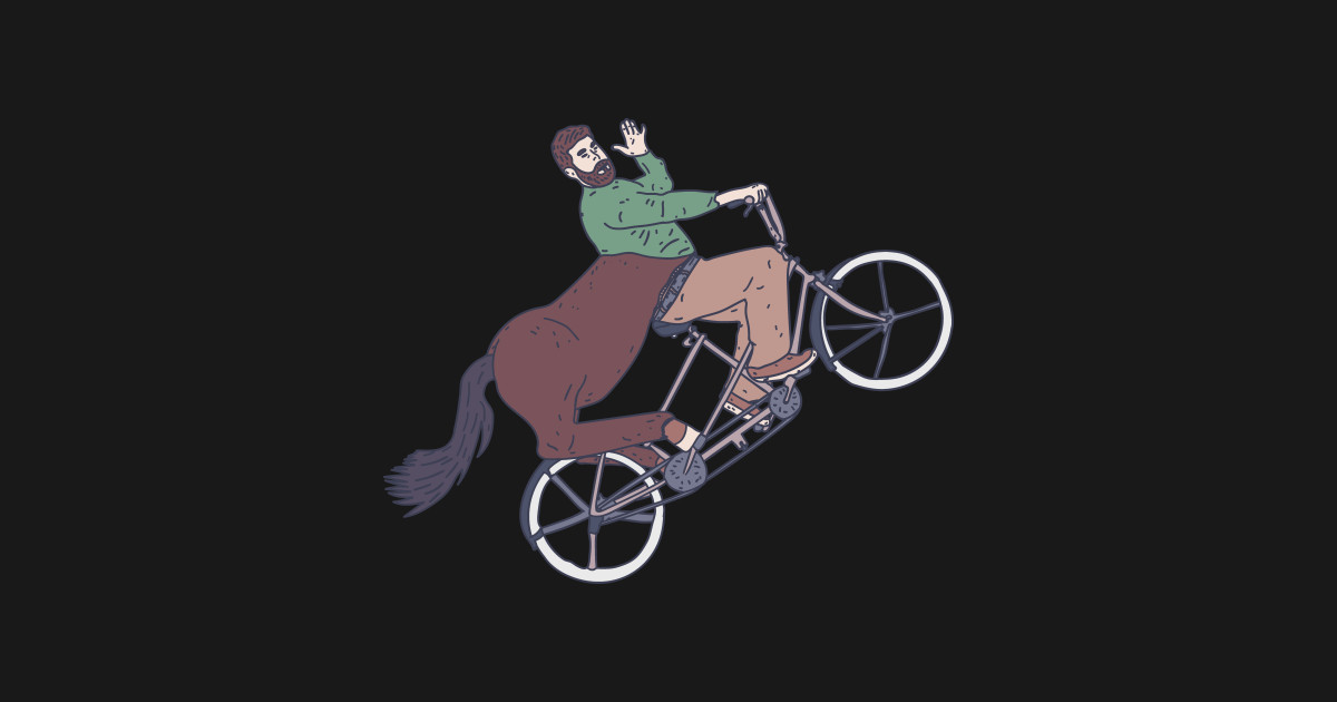 Tandem Bicycle Centaur Bicyclist Mythical Rider Tandem Bicycle