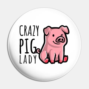 Crazy Pig Lady Pin