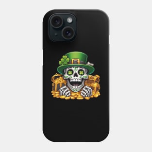 St Patrick's Day - Lucky Bones Phone Case