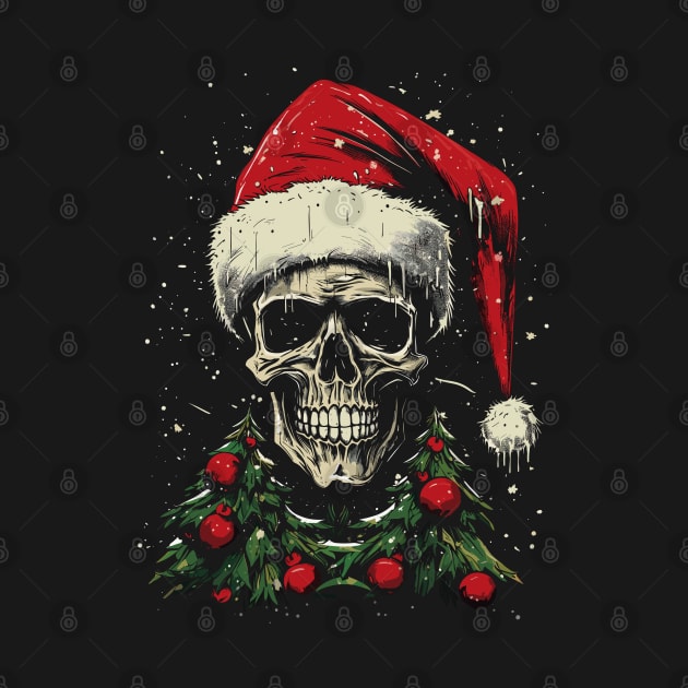 christmas santa skull design by legend