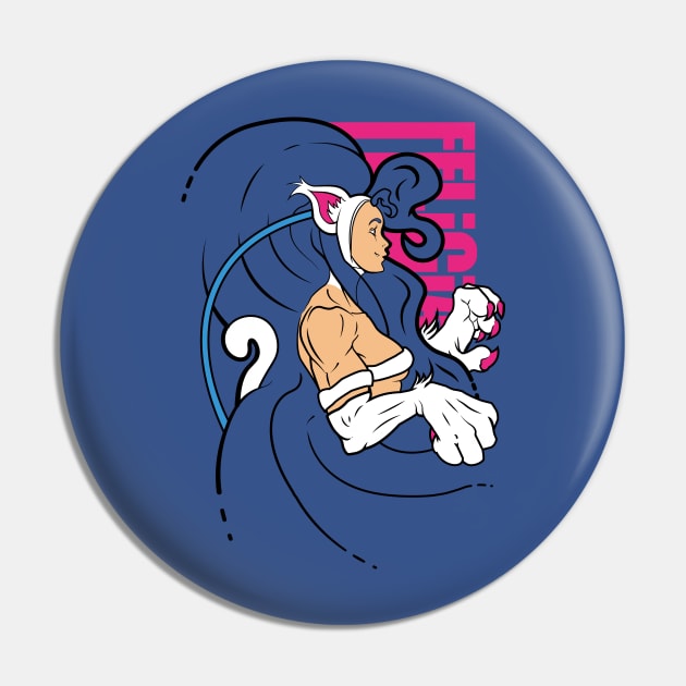 Flat Color - Felicia Profile from Capcom Darkstalker Pin by Beitaier Art Shop