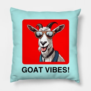 Goat Vibes | Goat Pun Pillow