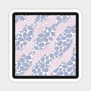 Wavy Paisley Polka Dots | Violet n’ Lavender Digital Illustration Magnet