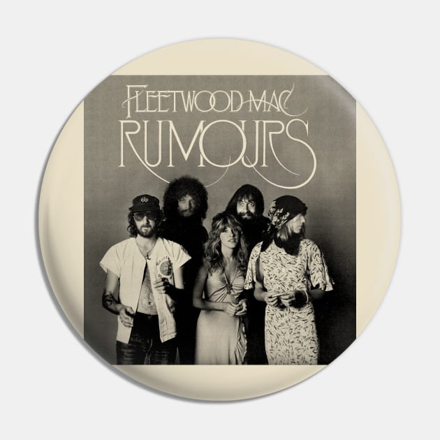 Fleetwood Mac Rumors portrait Pin by todd_stahl_art