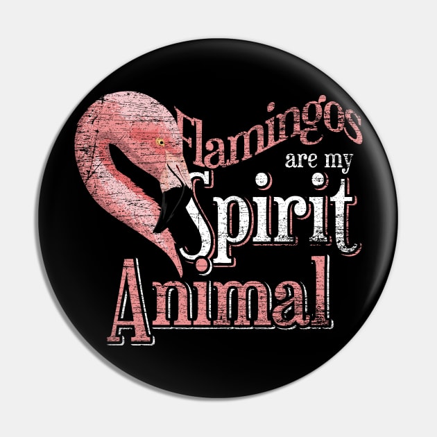 Spirit Animal Flamingo Pin by shirtsyoulike