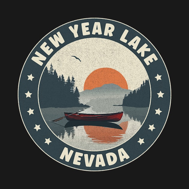 New Year Lake Nevada Sunset by turtlestart