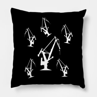 industrial cranes design Pillow