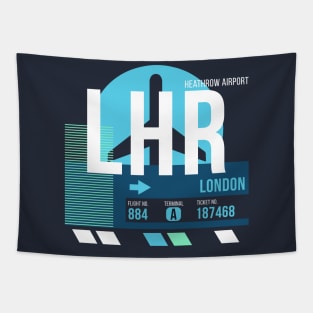 London Heathrow (LHR) Airport // Sunset Baggage Tag Tapestry