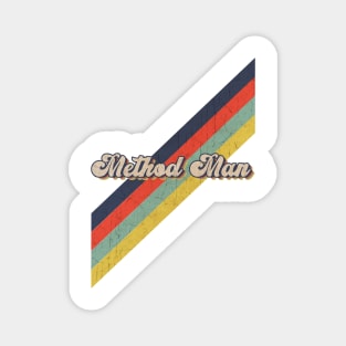 retro vintage color Method Man Magnet