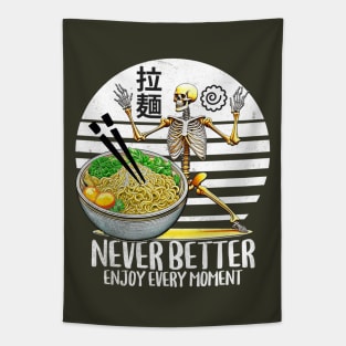 Enjoying ramen noodles Tapestry