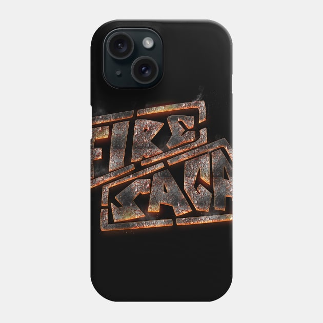 Fire Saga Logo Volcanic Rock Phone Case by NerdShizzle