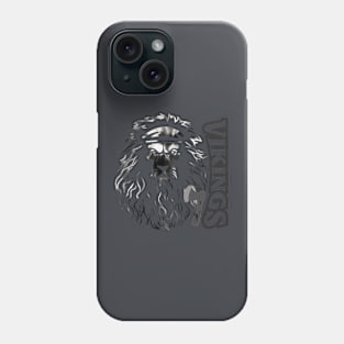 Tie dye BLACK LION VIKING Phone Case