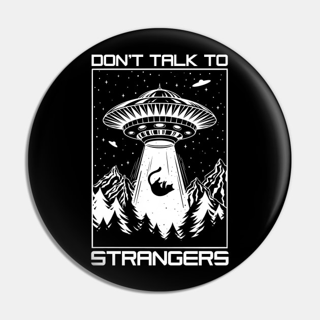 Dont Talk To Strangers Pin by OccultOmaStore