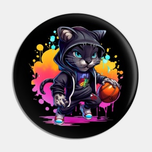 Chibi Panther Street Baller Pin