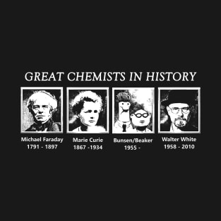 Darkblack - Great Chemists In History T-Shirt