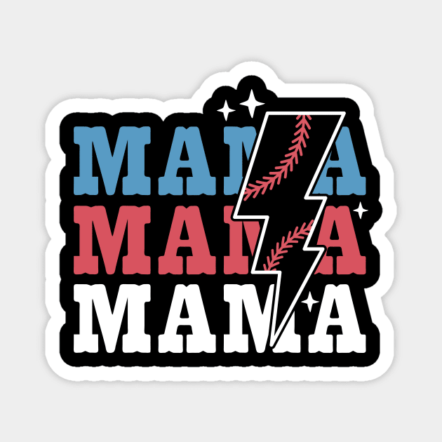 Baseball Mama Magnet by The WYLD Tribe