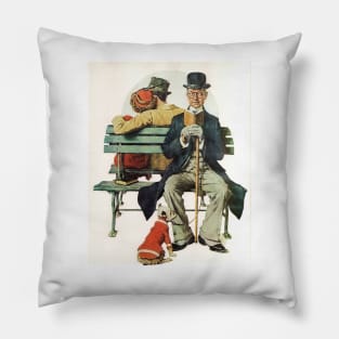 Norman Rockwell All Buttoned Up 1936 Portrait Pillow