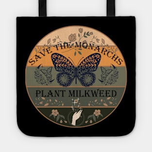 Save The Monarchs Plant Milkweed Sunset Organic Tote