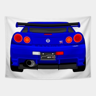 GTR R34 DARK-BLUE Tapestry