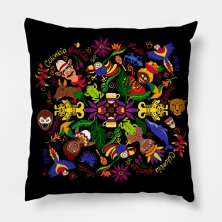 Colombia, charming land full of joyful people Pillow