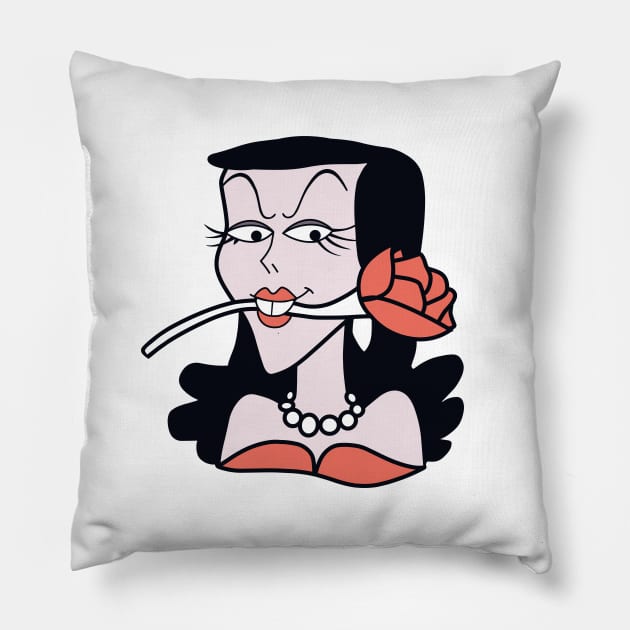 natasha fatale as worn by kurt cobain Pillow by VizRad