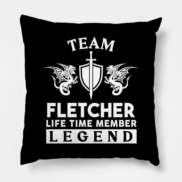 Fletcher Name T Shirt - Fletcher Life Time Member Legend Gift Item Tee Pillow by unendurableslemp118