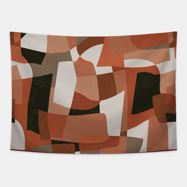 Nomade Abstraction / Mid Century Shapes Tapestry by matise