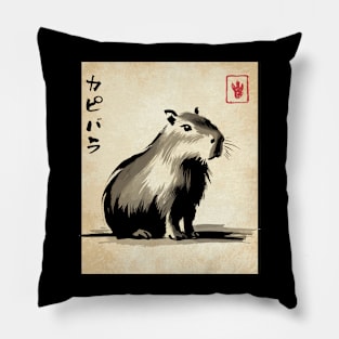 Kawaii Capybara Anime Japanese Streetwear Novelty Funny Capybara Pillow