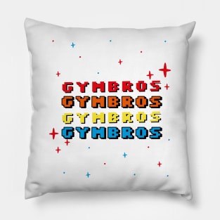 GYMBROS - colorful gym graphic Pillow