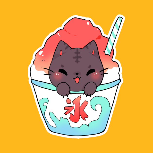 CatKigori - kakigori cat by linkitty