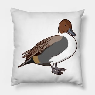 Drawing of Northern Pintail Pillow