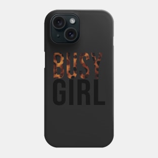 Busy Girl Tortoiseshell Pattern Study Motivation Phone Case