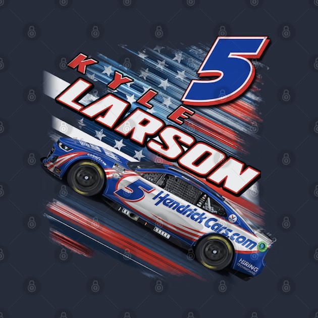 Kyle Larson Patriotic by art.Hamdan