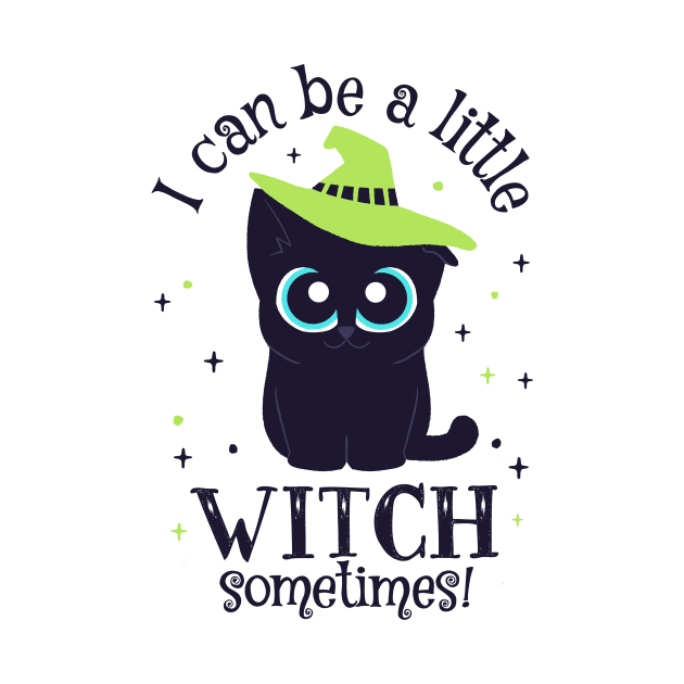Black Cat Witch - I can be a little Witch sometimes! by aaronsartroom