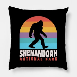 Shenandoah National Park Bigfoot Sasquatch Hiking Pillow