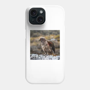 Kea Bird Showing its Colorful Wings in the Mountains of New Zealand Phone Case