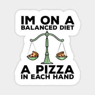 Funny Diet Pizza Meme Weightloss Gym Workout Fitness Gift Magnet